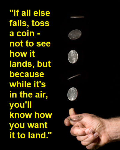 toss a coin